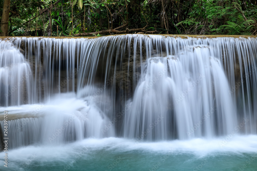 Huai Mae Khamin Waterfall, Khuean Srinagarindra National Park, Kanchanaburi, Thailand