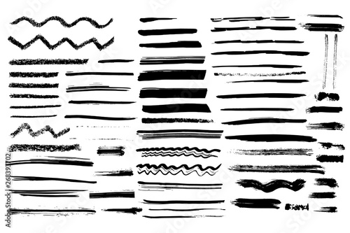 Wallpaper Mural Black grungy paint lines Torontodigital.ca