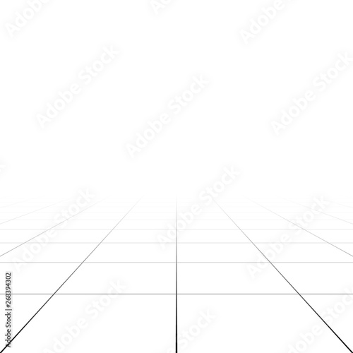 3d grid in perspective photo