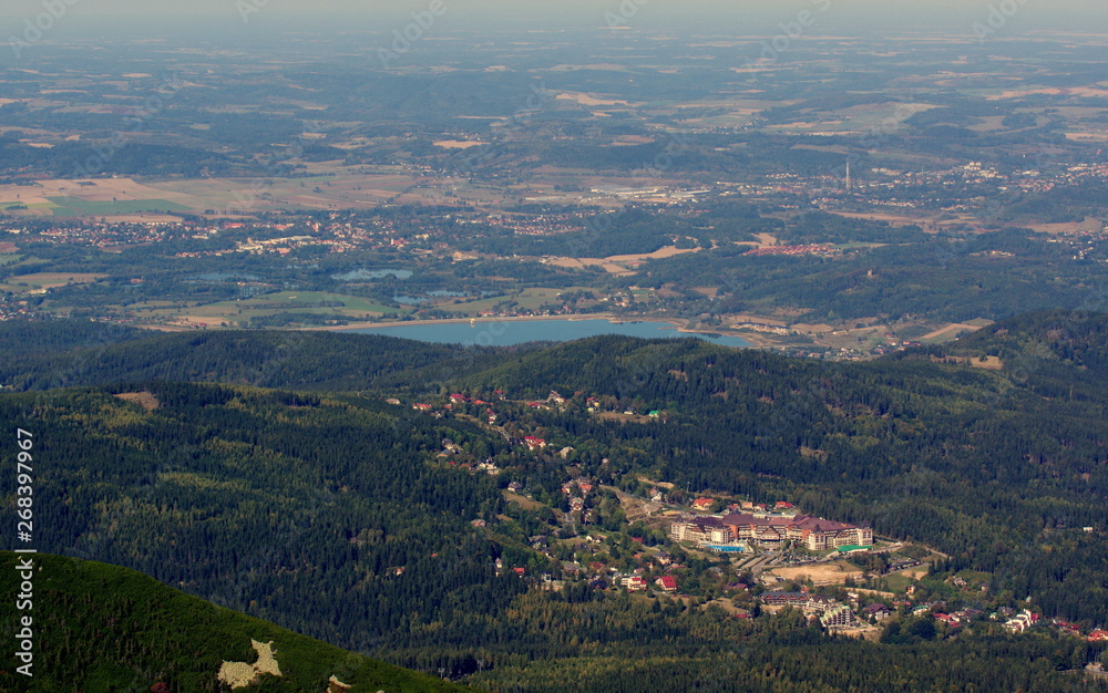 Panoramic view of the Sudetes Panoramic view of the Sudetes