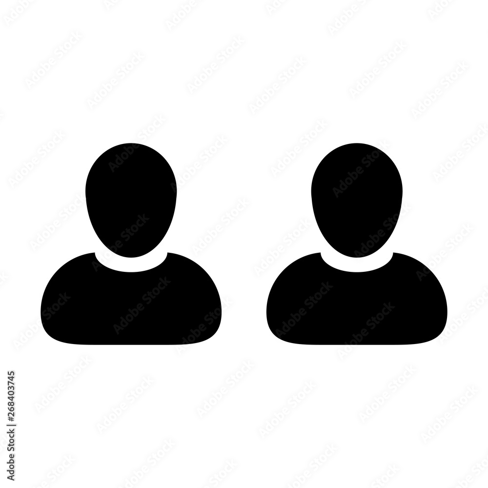 Management icon vector male group of persons symbol avatar for business team in flat color glyph pictogram illustration Management icon vector male group of persons symbol avatar for business team in flat color glyph pictogram illustration