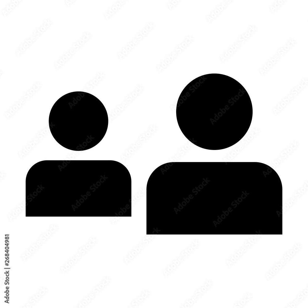 Client icon vector male group of persons symbol avatar for business in flat color glyph pictogram illustration Client icon vector male group of persons symbol avatar for business in flat color glyph pictogram illustration