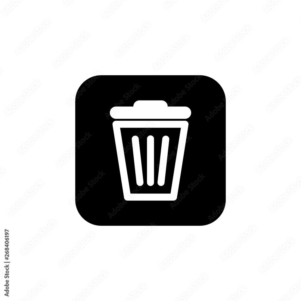 Trash icon vector. trash can icon. Delete icon vector