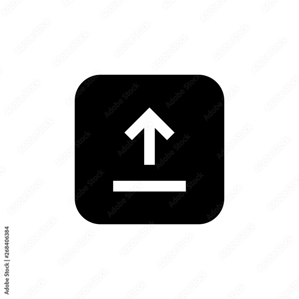 Upload icon vector. Upload sign icon. Upload button. Load symbol. Upload icon vector. Upload sign icon. Upload button. Load symbol.