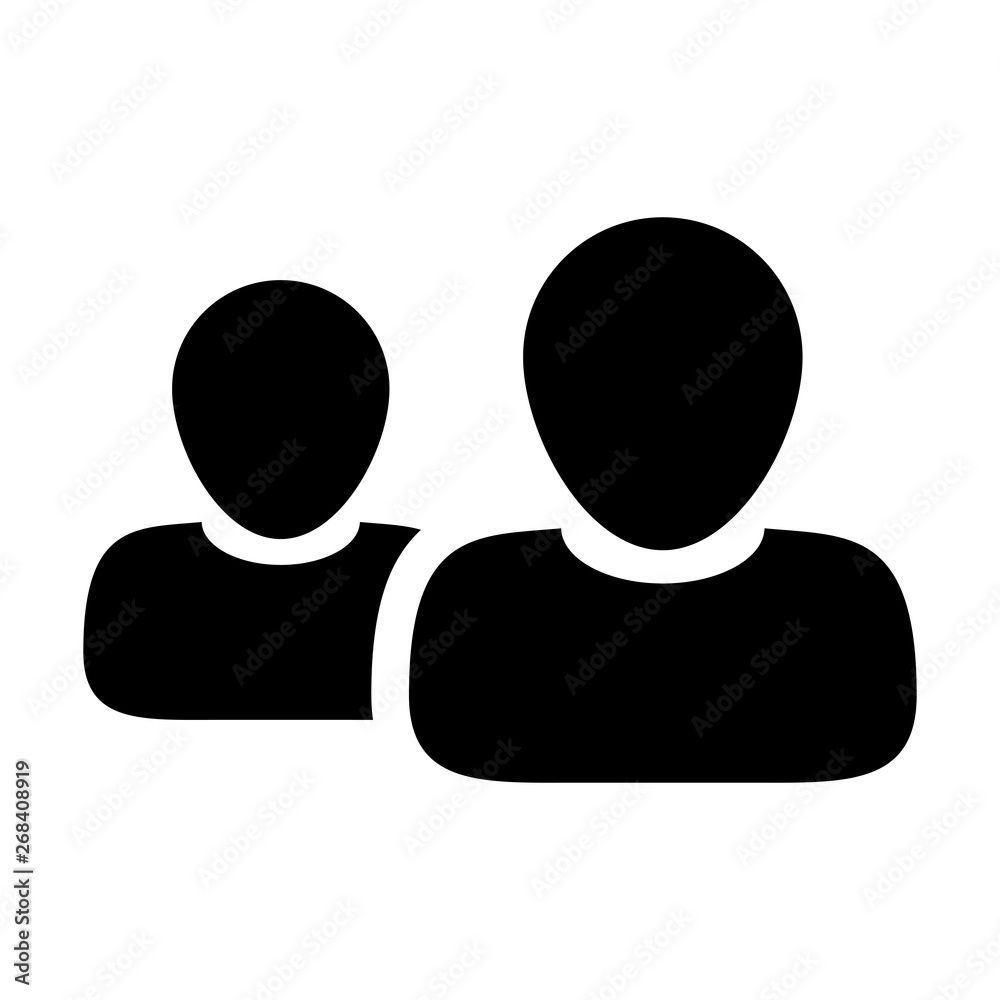 Customer icon vector male group of persons symbol avatar for business in flat color glyph pictogram illustration Customer icon vector male group of persons symbol avatar for business in flat color glyph pictogram illustration
