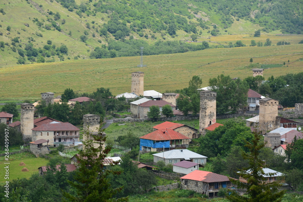Georgia Svaneti travel mountainsn Svan tower