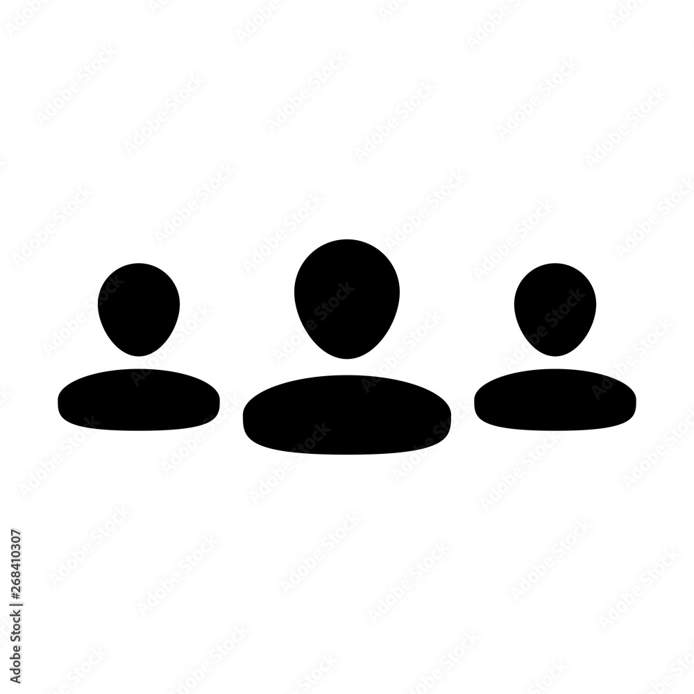 Hr icon vector male group of persons symbol avatar for business management team in flat color glyph pictogram illustration Hr icon vector male group of persons symbol avatar for business management team in flat color glyph pictogram illustration