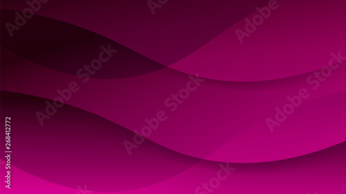 Futuristic beautiful dark purple soft graphic  background. Modern abstract acta certificate with mild smooth wave lines layout. Vector illustration