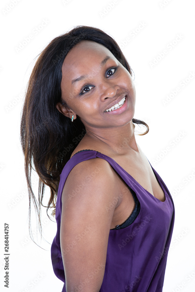 Fashionable beautiful brunette american african woman posing Fashionable beautiful brunette american african woman posing