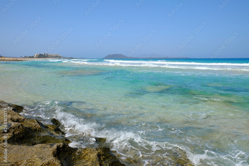 Beach Corralejo on Fuerteventura, Canary Islands. Beach Corralejo on Fuerteventura, Canary Islands.