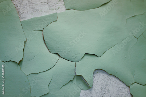 Photography old wall background with peeling paint