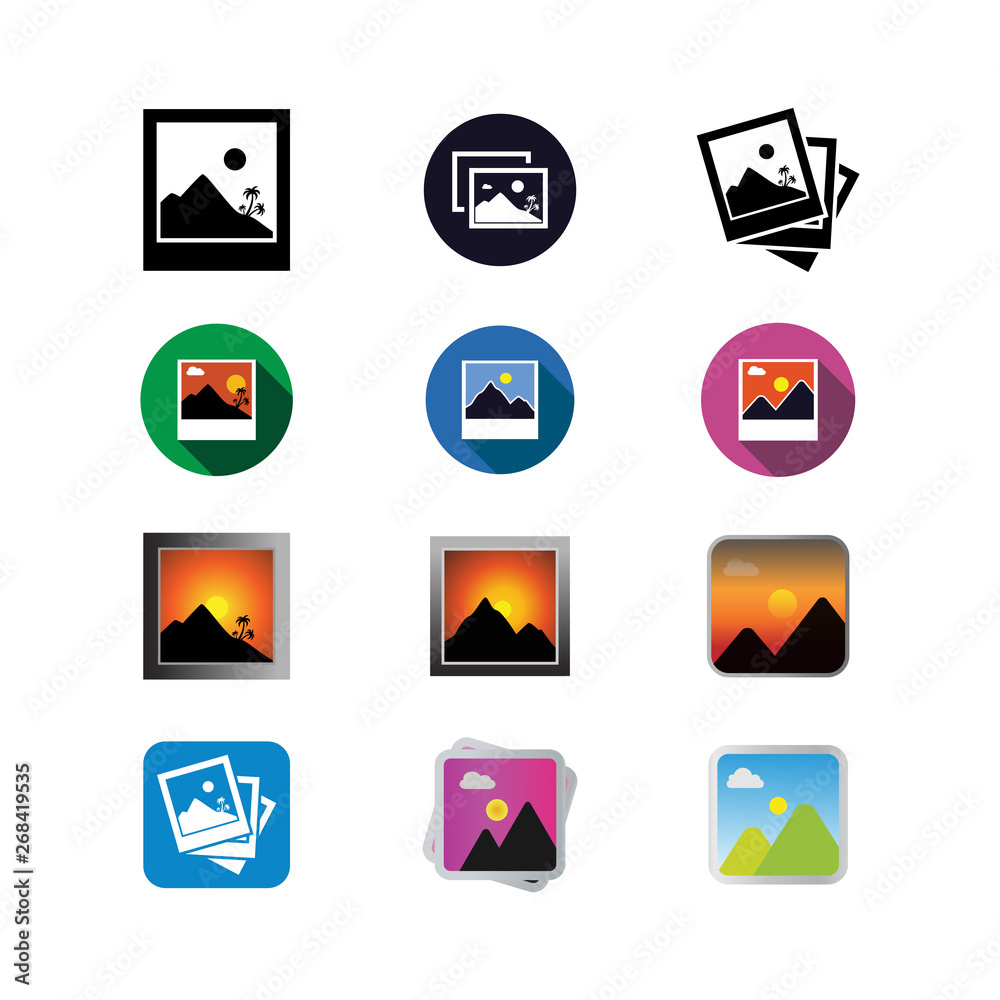 Mountain logo icon design template vector Mountain logo icon design template vector