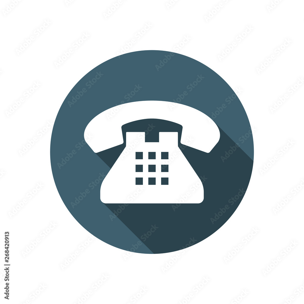 Old phone icon in trendy flat style isolated on background. Old telephone symbol for your design, logo, UI. Vector illustration Old phone icon in trendy flat style isolated on background. Old telephone symbol for your design, logo, UI. Vector illustration
