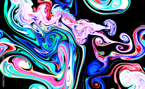 Magic space texture  pattern  looks like colorful smoke