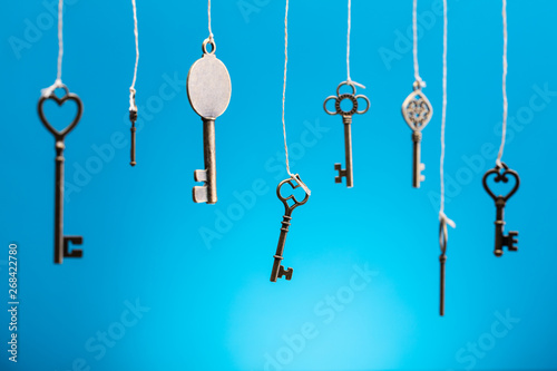 Various Keys Tied With String