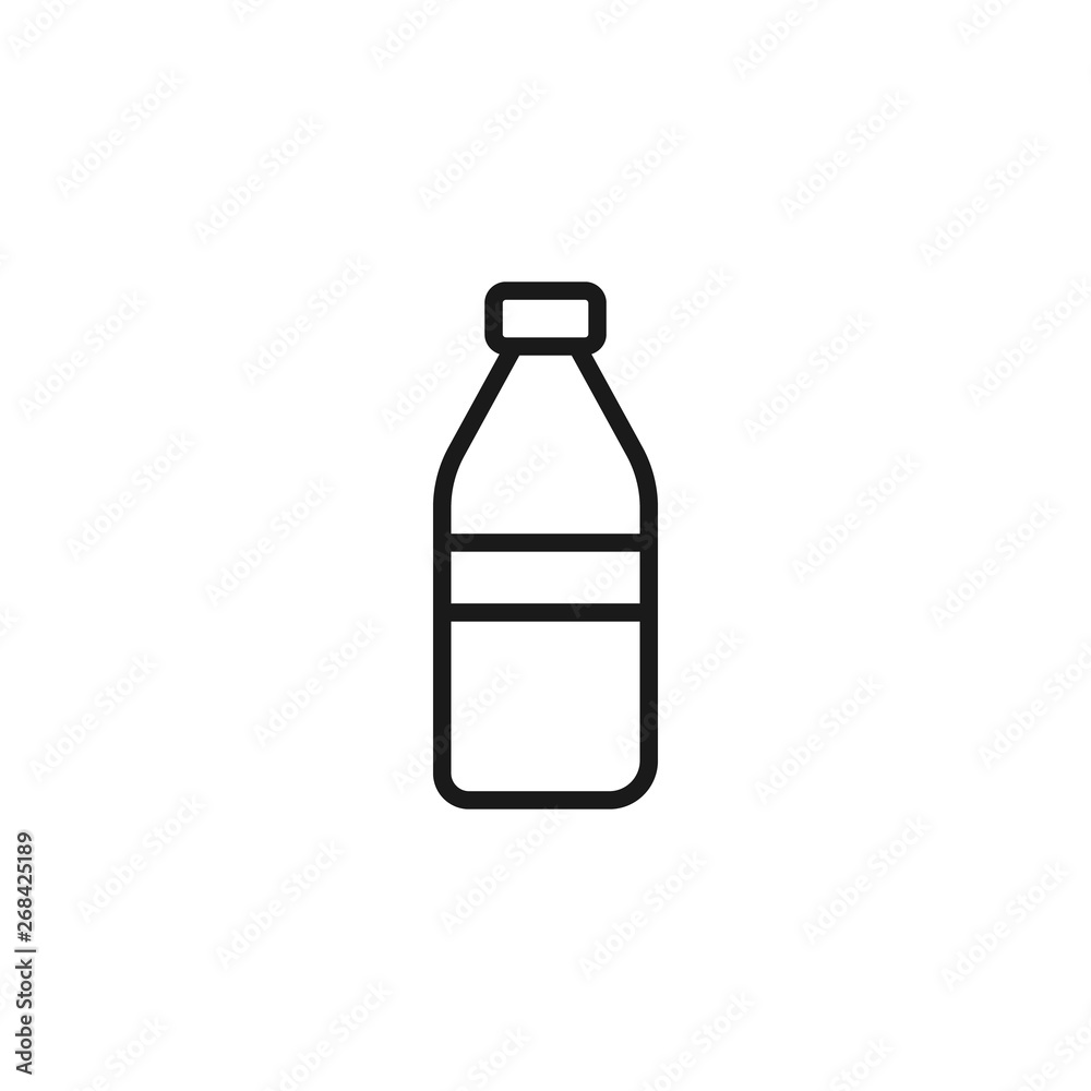 Bottle icon in trendy line style. Water bottle symbol for perfect web and mobile concept Bottle icon in trendy line style. Water bottle symbol for perfect web and mobile concept