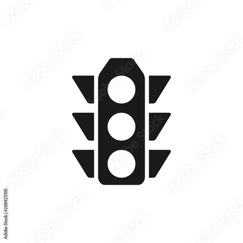 Traffic lights icon vector illustration. Semaphore icon. Stoplight symbol for UI design concept