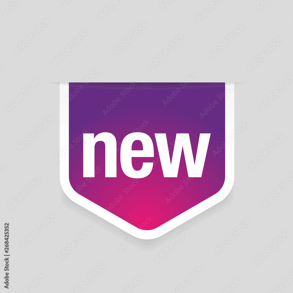 New label ribbon vector purple New label ribbon vector purple