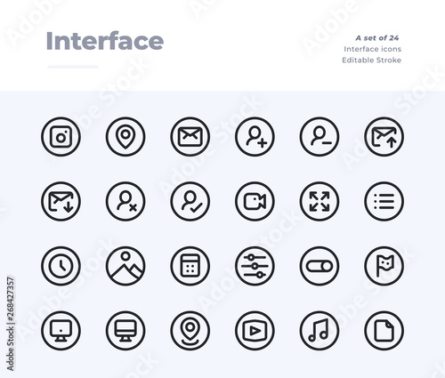 UI Essential and Interface Line Icons. Material design pixel perfect icon. Editable Stroke. 32x32 Pixel Perfect icon