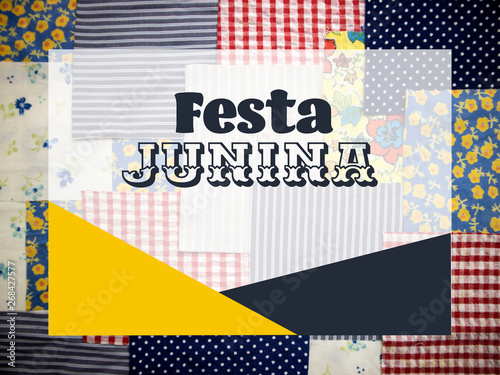 Festa Junina photo background with copy space for text.