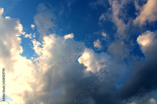 Beautiful thunderclouds. Close-up. Background. Landscape. © far700