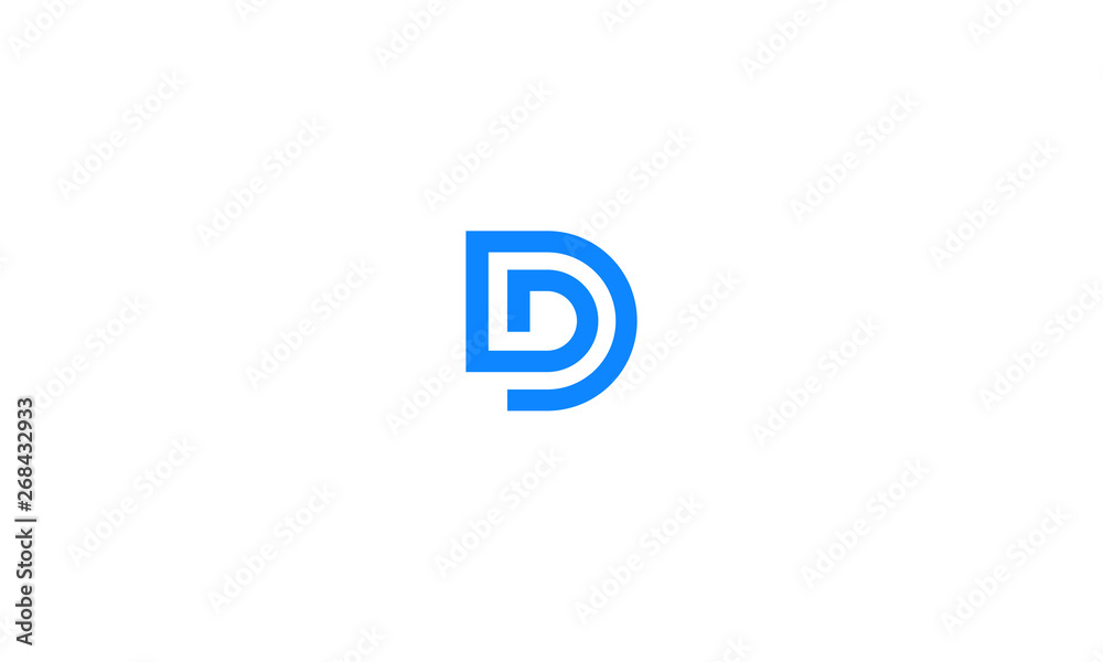 abstract D letter abstract D letter
