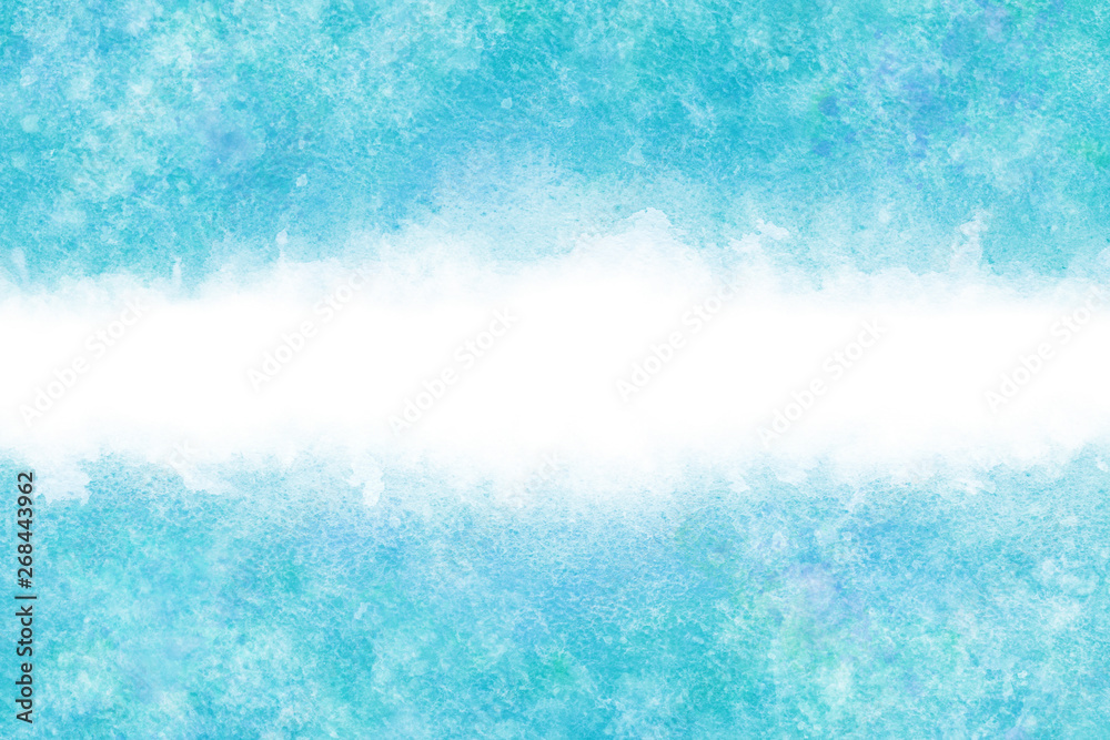 空 雲 青 夏 水彩 背景 空 雲 青 夏 水彩 背景