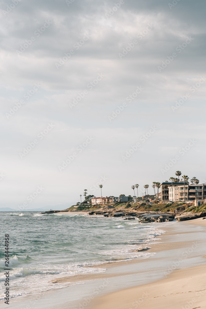 The Pacific Ocean and Windansea Beach, in La Jolla, San Diego, California