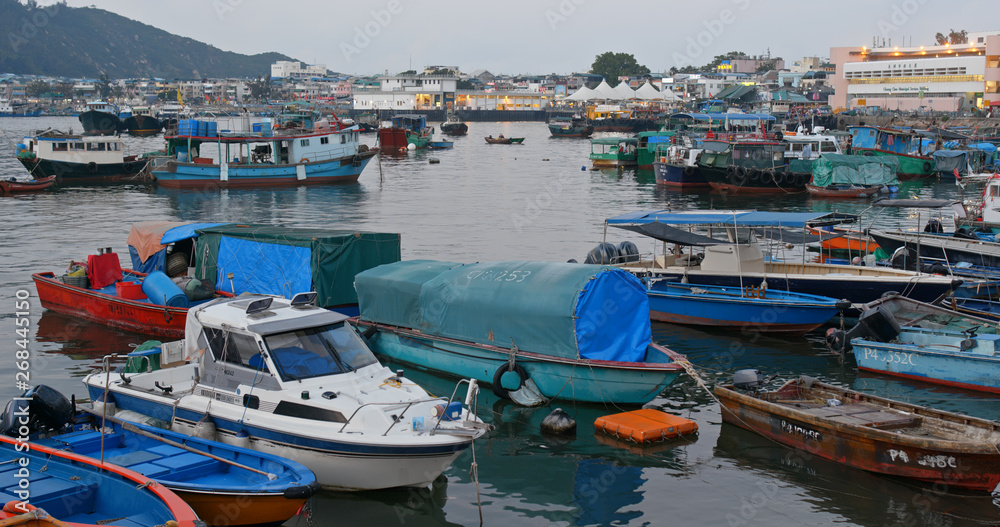 Obraz premium Cheung chau island in the evening