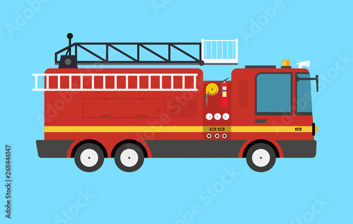 Fire Truck Fototapet