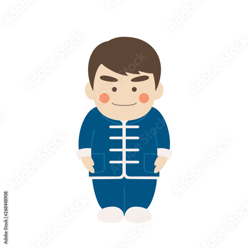 男性キャラクターカンフー