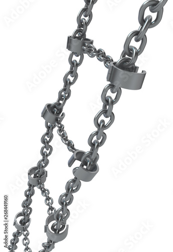 Shackles Metal Chain Ladder