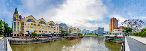 panorama of Clarke Quay, Singapore at the day time photo