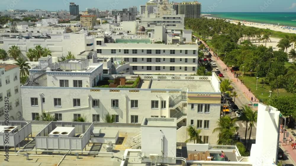 Rooftop lounges Miami Beach aerial video Rooftop lounges Miami Beach aerial video