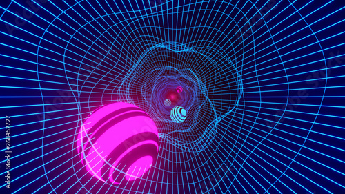 loop tunnel wormhole. Warp ...