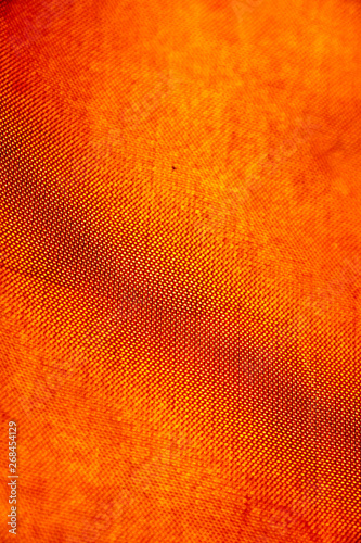 Orange polyester abstract macro background high quality prints