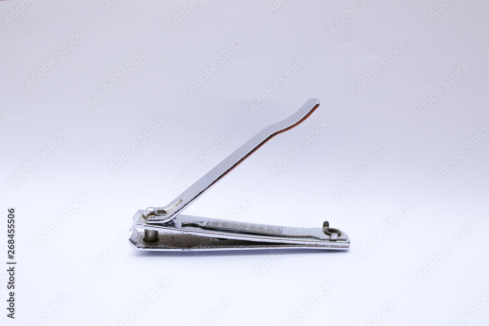 Nail clippers isolated on white background Nail clippers isolated on white background