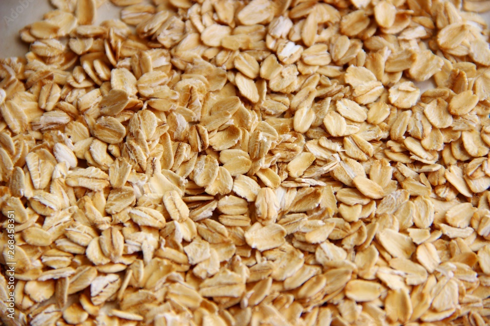 oatmeal closeup. the concept of gluten free oatmeal closeup. the concept of gluten free