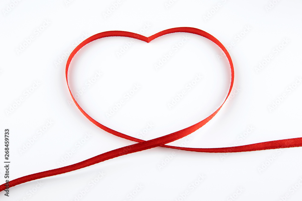 Shiny red ribbon Shiny red ribbon