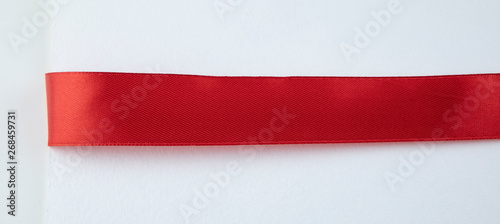 Shiny red ribbon
