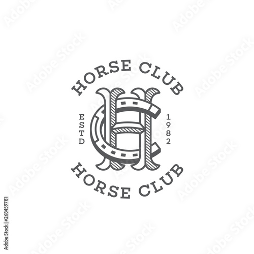 Horse club monogram