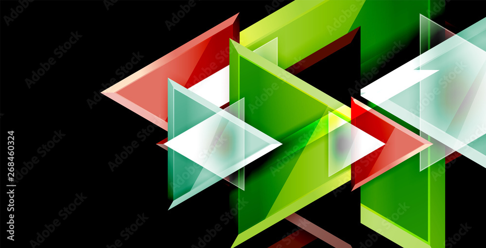 Dynamic triangle composition abstract background Dynamic triangle composition abstract background