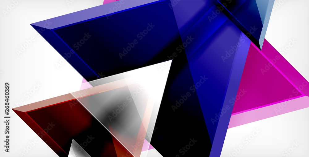 Glossy shiny triangles background Glossy shiny triangles background