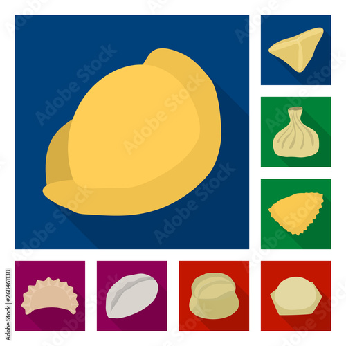 Vector illustration of products  and cooking icon. Set of products  and appetizer vector icon for stock.