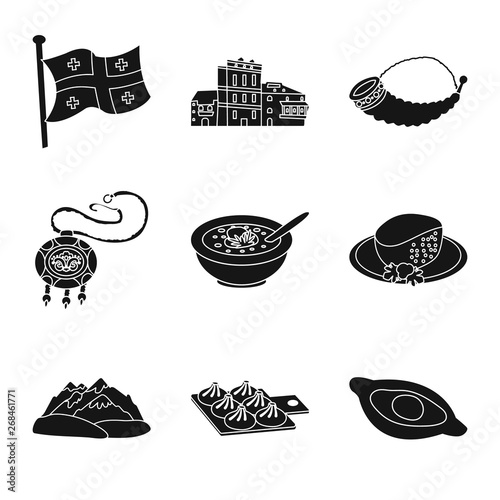 Vector illustration of heritage and originality sign. Collection of heritage and traditions stock vector illustration.