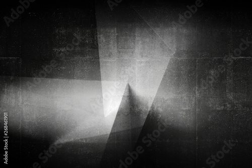 Architectural pattern, black concrete design