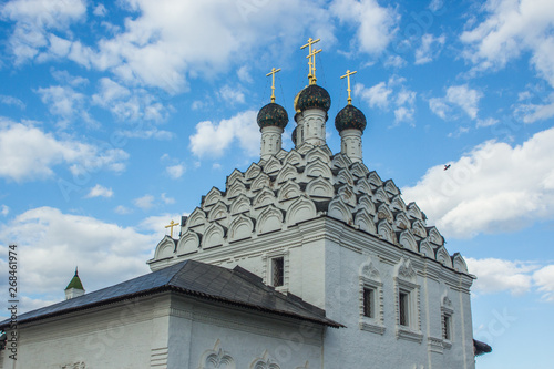 KOLOMNA, RUSSIA - May, 2019: Church of Nikola Posadsky in spring day. White Orthodox Church in Russia photo