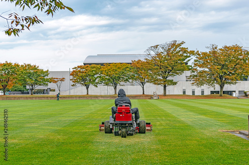 グランウド整備の風景