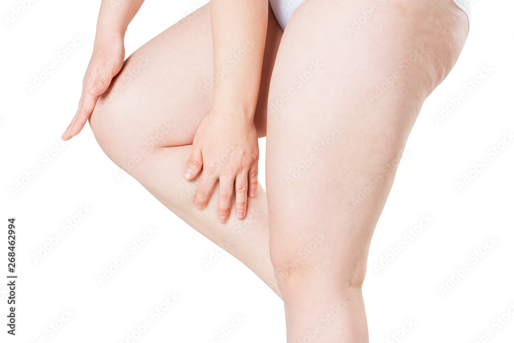 Knee pain, joint inflammation, isolated on white background Knee pain, joint inflammation, isolated on white background