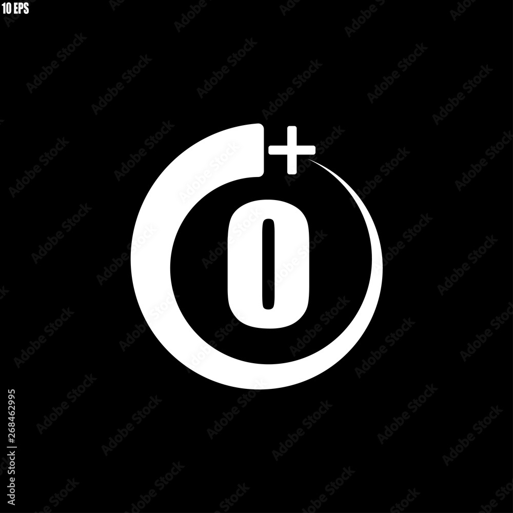 0+ icon, sign.Information icon for age limit - vector illustration 0+ icon, sign.Information icon for age limit - vector illustration
